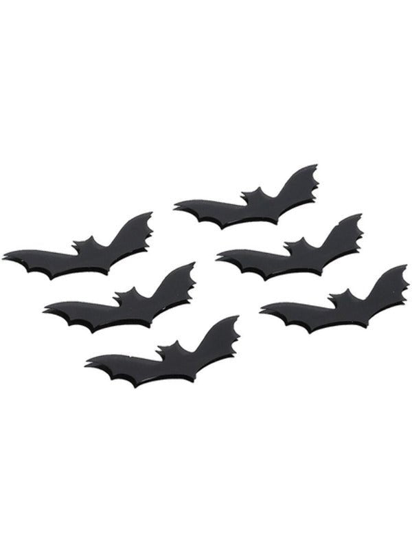 Smiffys Make - Up FX, 3D Bat Stickers, Black - Adult Weekender