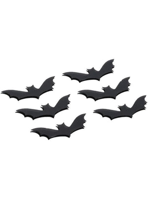 Smiffys Make - Up FX, 3D Bat Stickers, Black - Adult Weekender