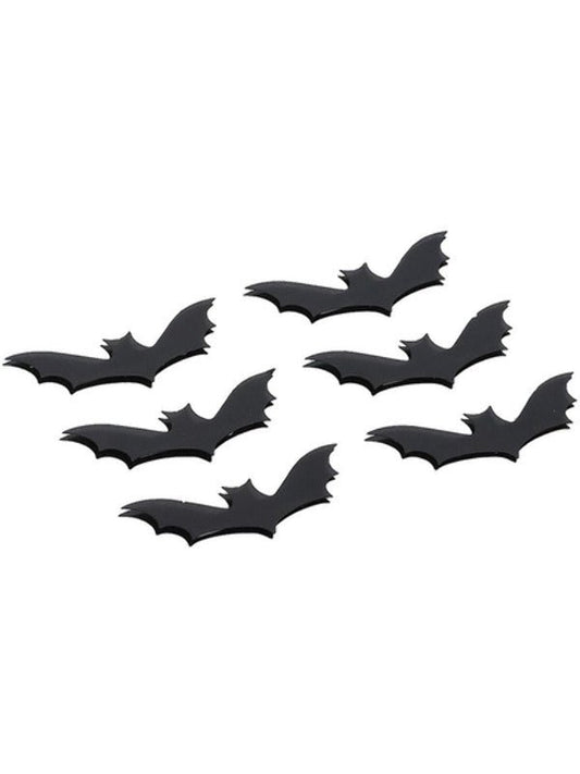 Smiffys Make - Up FX, 3D Bat Stickers, Black - Adult Weekender