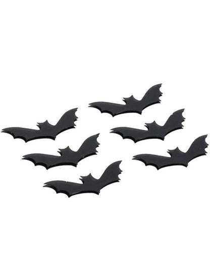 Smiffys Make - Up FX, 3D Bat Stickers, Black - Adult Weekender