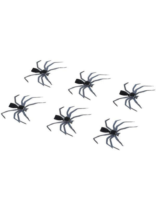 Smiffys Make - Up FX, 3D Spider Stickers, Black - Adult Weekender