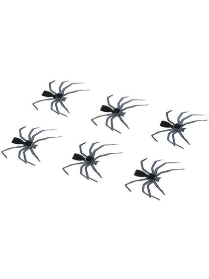 Smiffys Make - Up FX, 3D Spider Stickers, Black - Adult Weekender