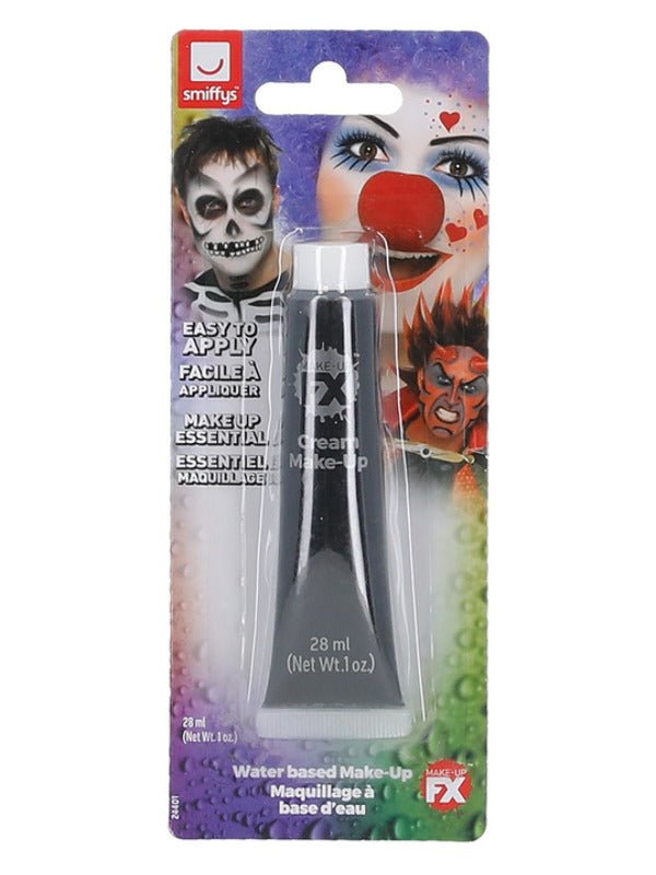 Smiffys Make - Up FX, Aqua Cream Make - Up, Black - Adult Weekender