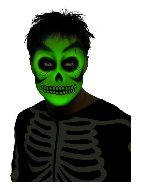 Smiffys Make - Up FX, Aqua Cream Make Up, Glow in th - Adult Weekender