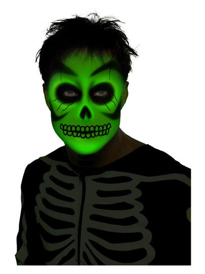 Smiffys Make - Up FX, Aqua Cream Make Up, Glow in th - Adult Weekender