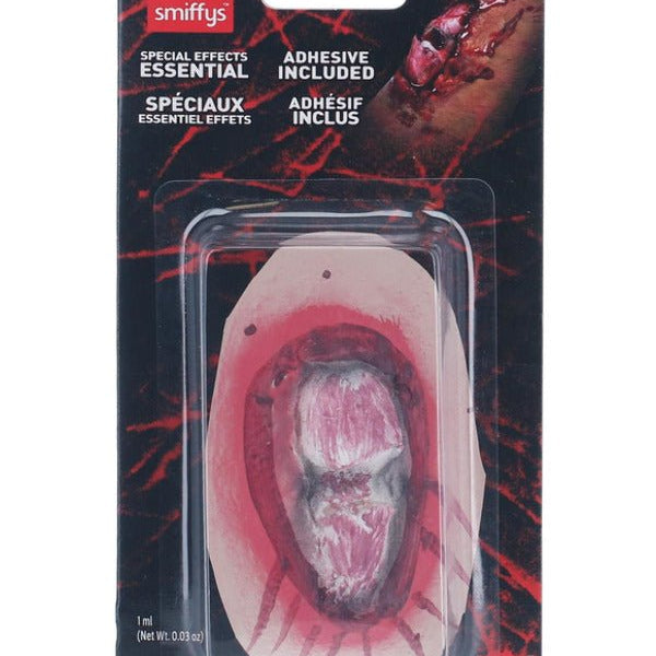 Smiffys Make - Up FX, Broken Bone Latex Scar, Red - Adult Weekender