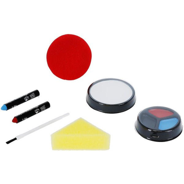 Smiffys Make - Up FX, Clown Kit, Multi - Coloured - Adult Weekender
