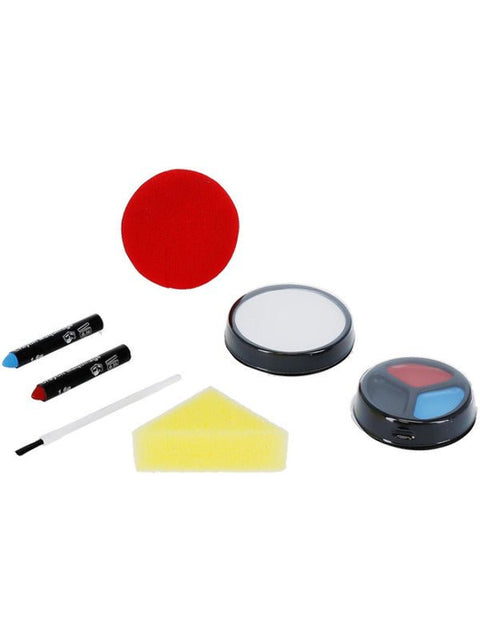 Smiffys Make - Up FX, Clown Kit, Multi - Coloured - Adult Weekender