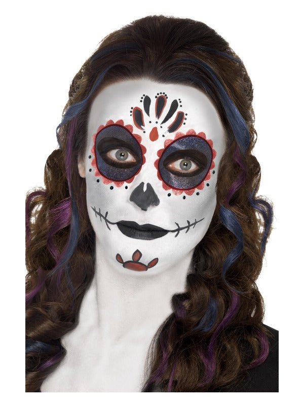 Smiffys Make - Up FX, Day of the Dead Kit, Aqua, - Adult Weekender