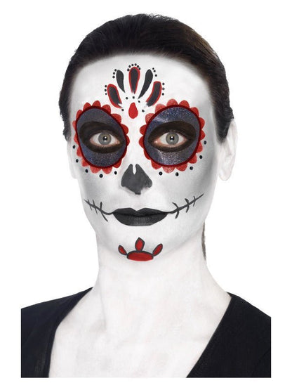 Smiffys Make - Up FX, Day of the Dead Kit, Aqua, - Adult Weekender