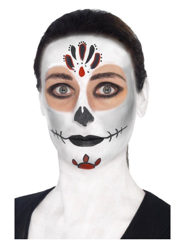 Smiffys Make - Up FX, Day of the Dead Kit, Aqua, - Adult Weekender