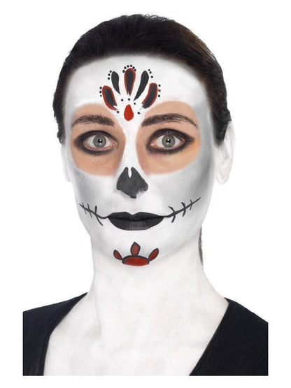 Smiffys Make - Up FX, Day of the Dead Kit, Aqua, - Adult Weekender