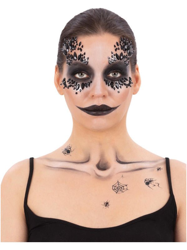 Smiffys Make - Up FX, Deluxe Black Widow Kit - Adult Weekender