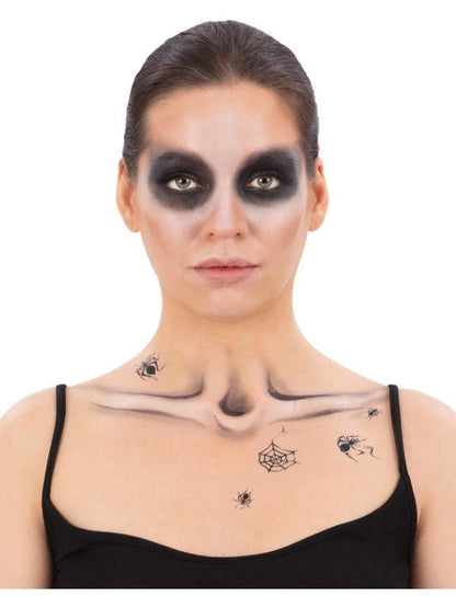 Smiffys Make - Up FX, Deluxe Black Widow Kit - Adult Weekender