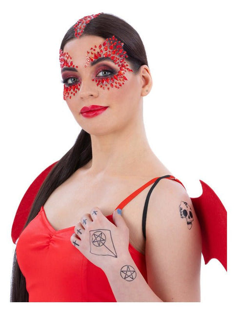 Smiffys Make - Up FX, Deluxe Devil Kit - Adult Weekender