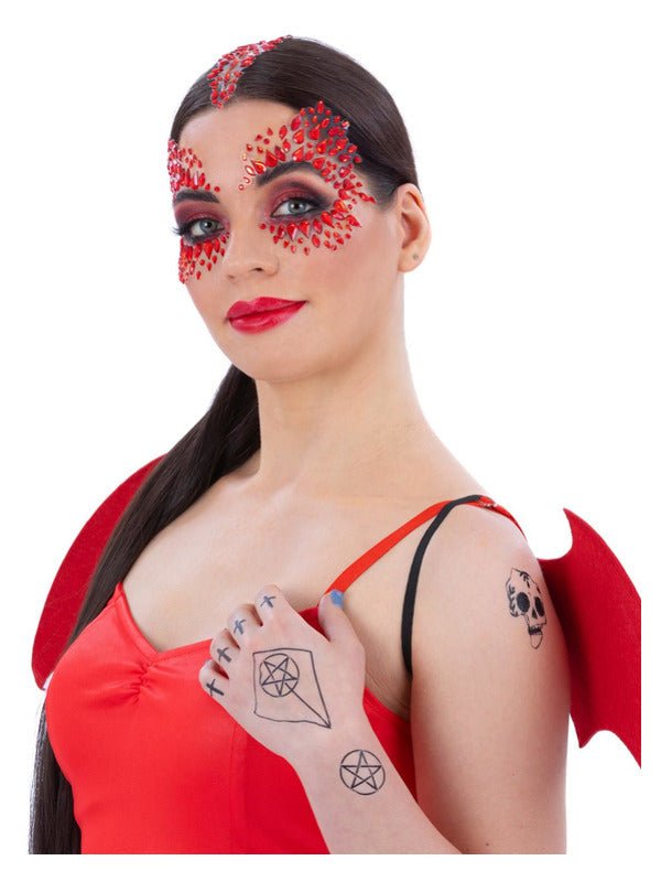 Smiffys Make - Up FX, Deluxe Devil Kit - Adult Weekender