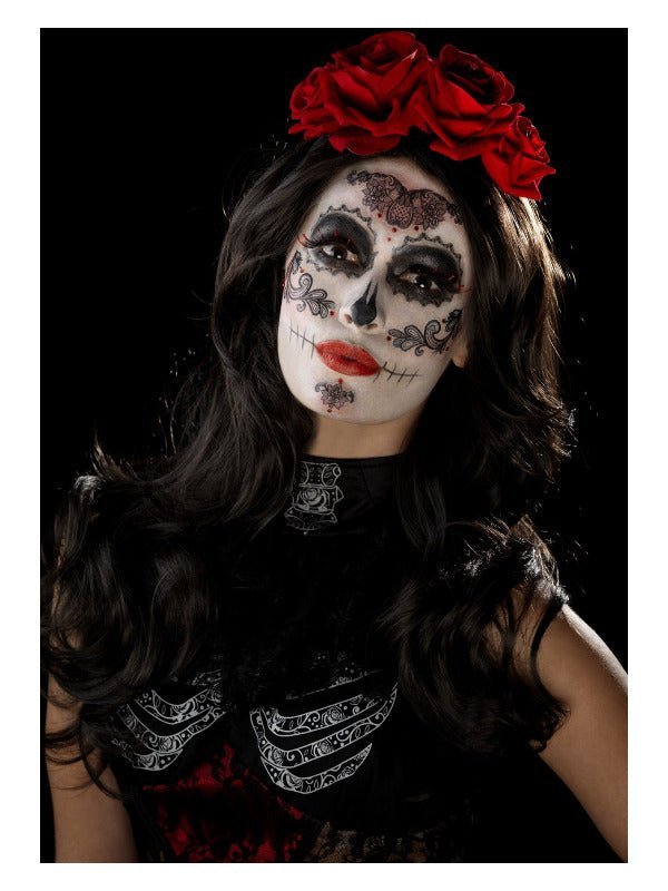 Smiffys Make - Up FX, DOTD Glamour Kit, Grease, Blac - Adult Weekender