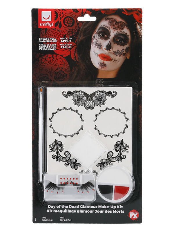 Smiffys Make - Up FX, DOTD Glamour Kit, Grease, Blac - Adult Weekender