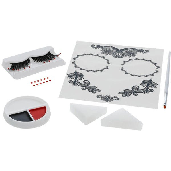 Smiffys Make - Up FX, DOTD Glamour Kit, Grease, Blac - Adult Weekender