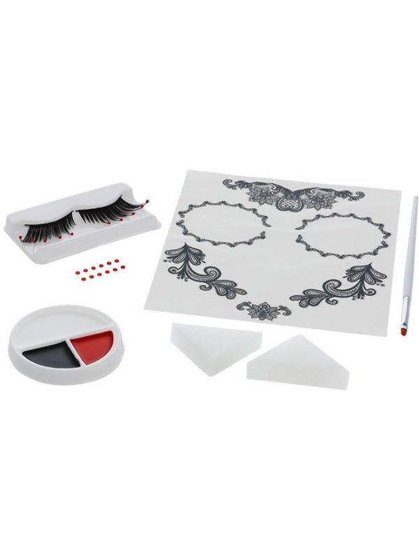 Smiffys Make - Up FX, DOTD Glamour Kit, Grease, Blac - Adult Weekender