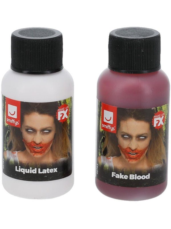 Smiffys Make - Up FX, Fake Blood &amp; Latex Kit, - Adult Weekender