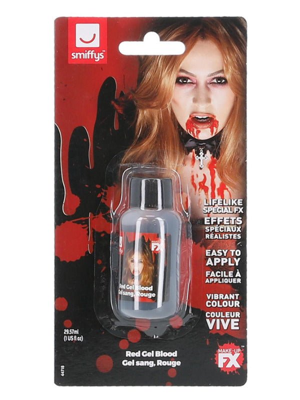 Smiffys Make - Up FX, Gel Blood, Red - Adult Weekender
