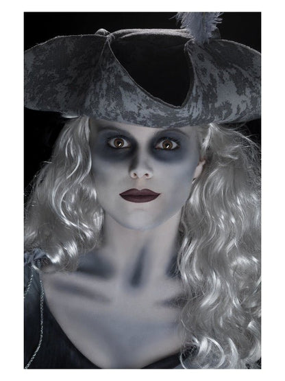 Smiffys Make - Up FX, Ghost Ship Kit, Grease, Black - Adult Weekender