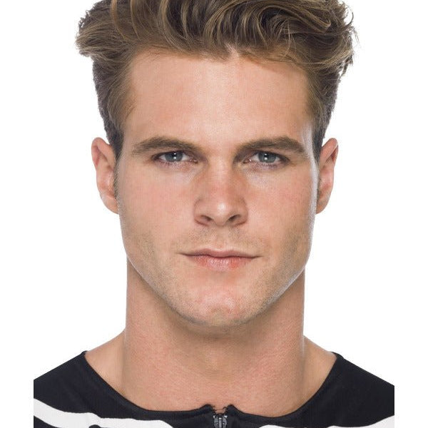 Smiffys Make - Up FX, GID Skeleton Kit, Grease, Blac - Adult Weekender