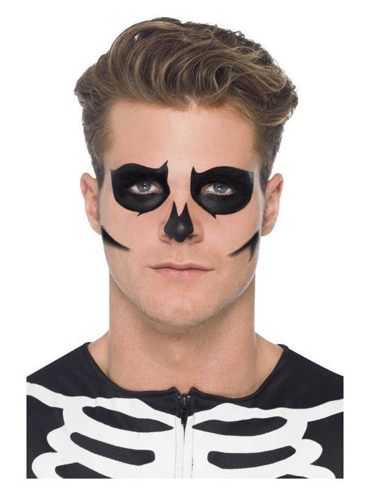 Smiffys Make - Up FX, GID Skeleton Kit, Grease, Blac - Adult Weekender