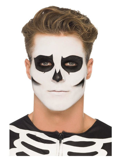 Smiffys Make - Up FX, GID Skeleton Kit, Grease, Blac - Adult Weekender