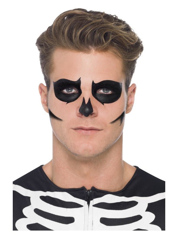 Smiffys Make - Up FX, GID Skeleton Kit, Grease, Blac - Adult Weekender