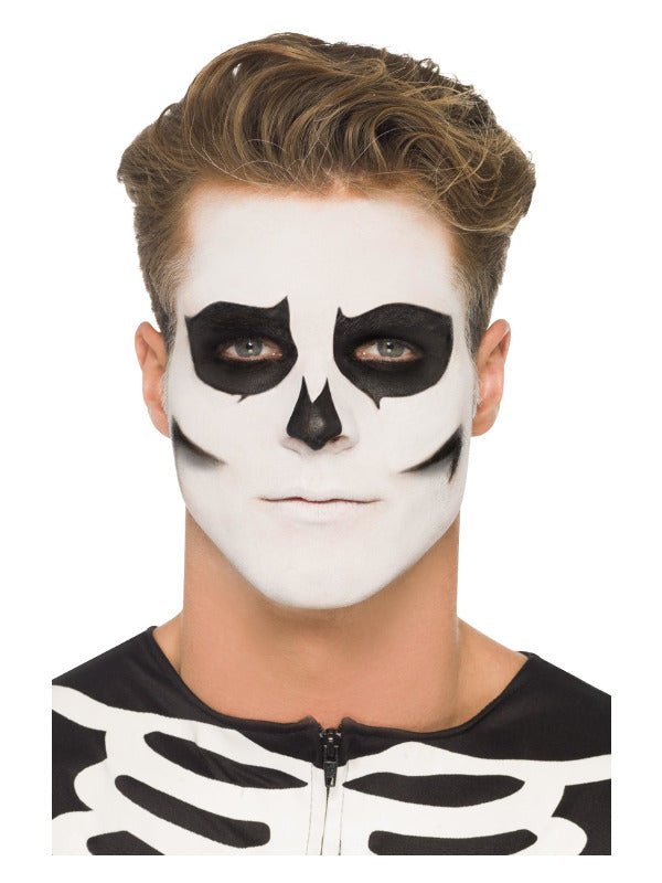 Smiffys Make - Up FX, GID Skeleton Kit, Grease, Blac - Adult Weekender