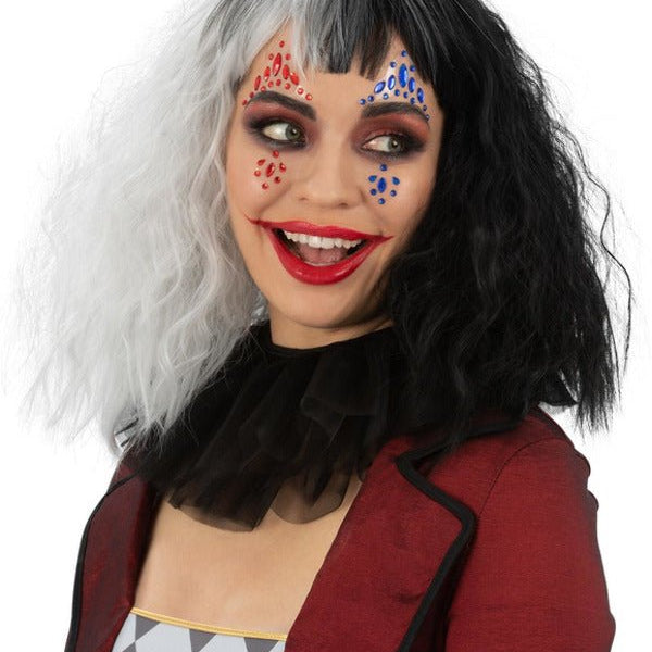 Smiffys Make - Up FX, Jester Face Jewels - Adult Weekender