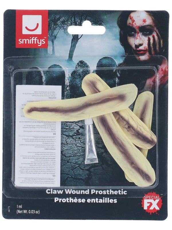 Smiffys Make - Up FX, Latex Claw Wound Scar, Red - Adult Weekender