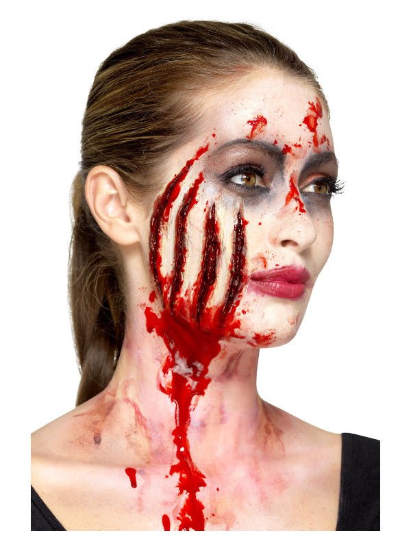 Smiffys Make - Up FX, Latex Claw Wound Scar, Red - Adult Weekender