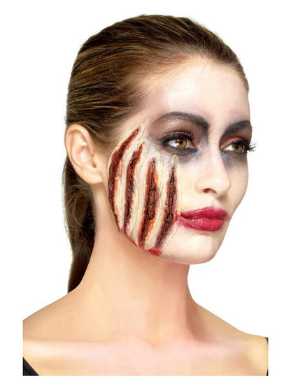 Smiffys Make - Up FX, Latex Claw Wound Scar, Red - Adult Weekender
