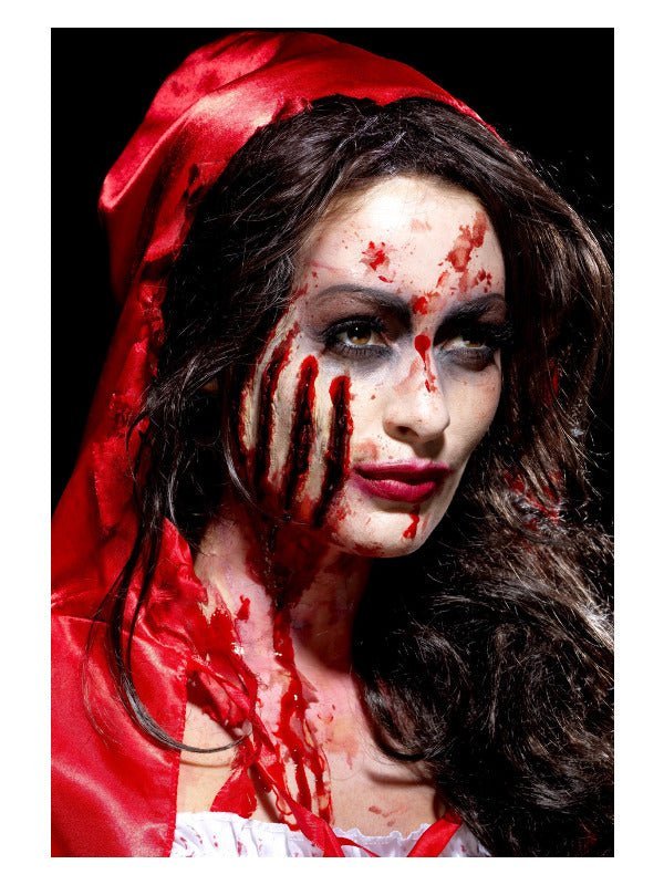 Smiffys Make - Up FX, Latex Claw Wound Scar, Red - Adult Weekender