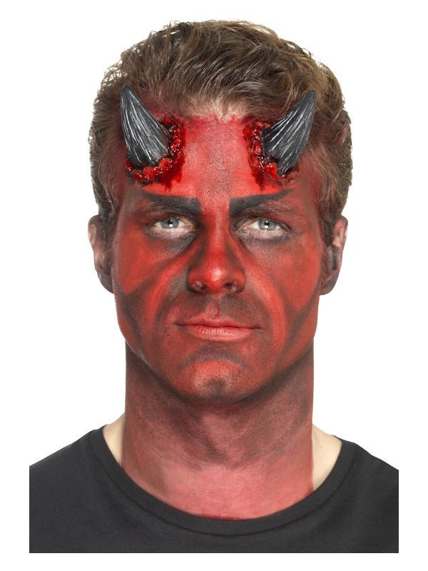 Smiffys Make - Up FX, Latex Devil Horn Prosthetics, - Adult Weekender