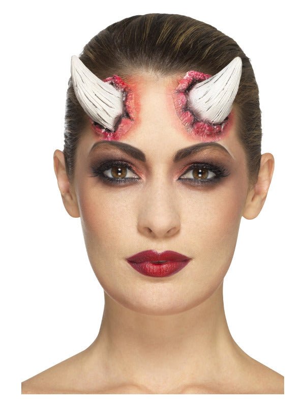Smiffys Make - Up FX, Latex Devil Horn Prosthetics, - Adult Weekender