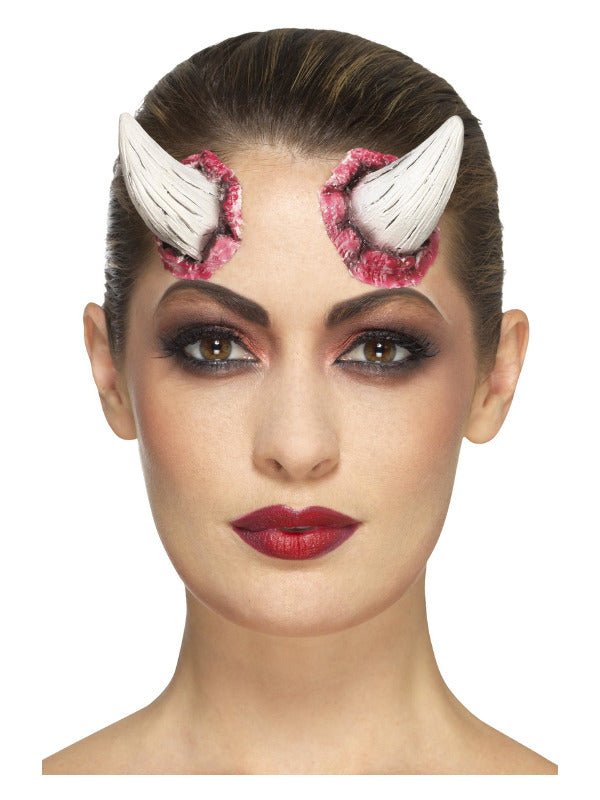 Smiffys Make - Up FX, Latex Devil Horn Prosthetics, - Adult Weekender