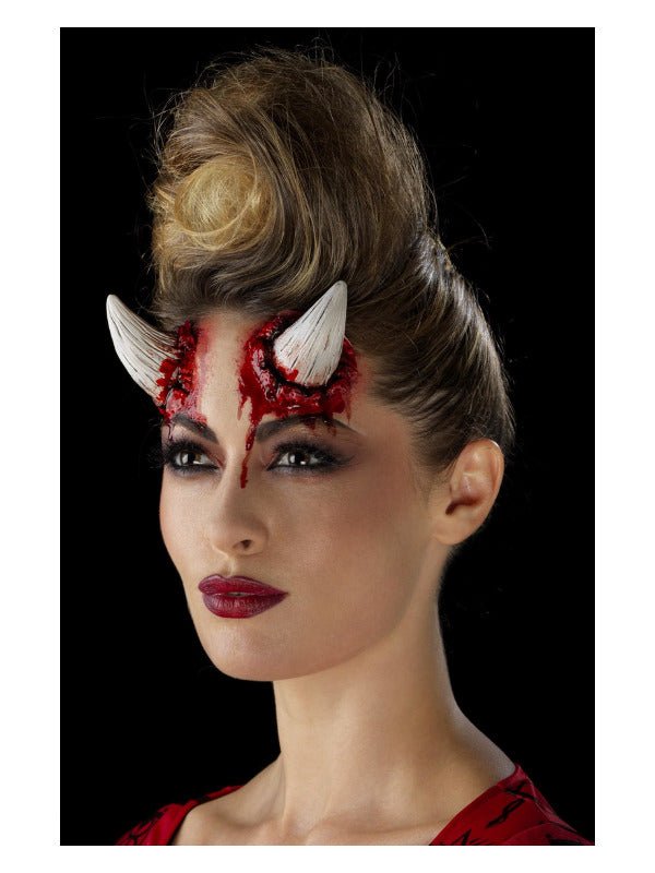 Smiffys Make - Up FX, Latex Devil Horn Prosthetics, - Adult Weekender