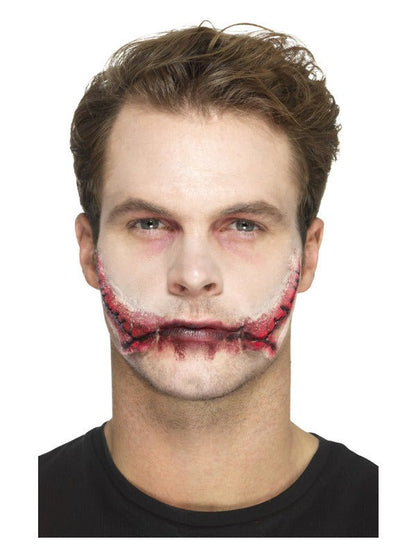 Smiffys Make - Up FX, Latex Stitched Smile Wounds, R - Adult Weekender