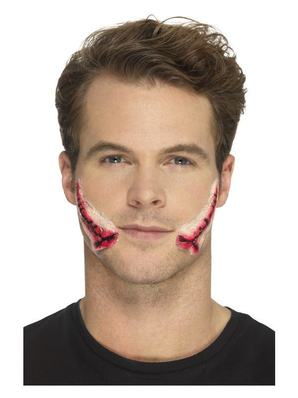 Smiffys Make - Up FX, Latex Stitched Smile Wounds, R - Adult Weekender