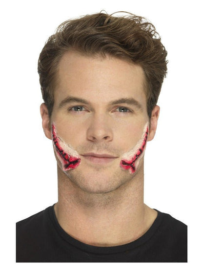 Smiffys Make - Up FX, Latex Stitched Smile Wounds, R - Adult Weekender