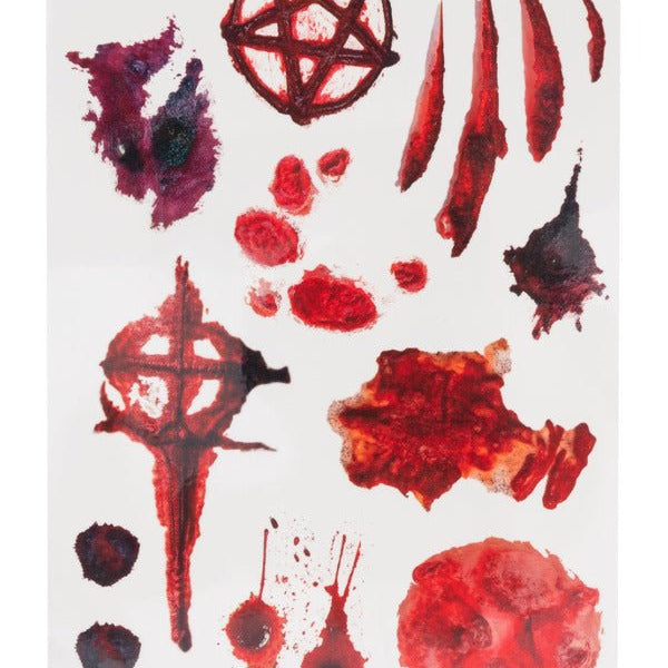 Smiffys Make - Up FX, Occult Wound Tattoo Transfers - Adult Weekender