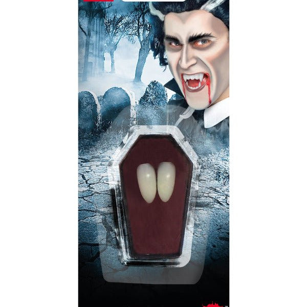 Smiffys Make - Up FX, Vampire Fang Tooth Caps, White - Adult Weekender