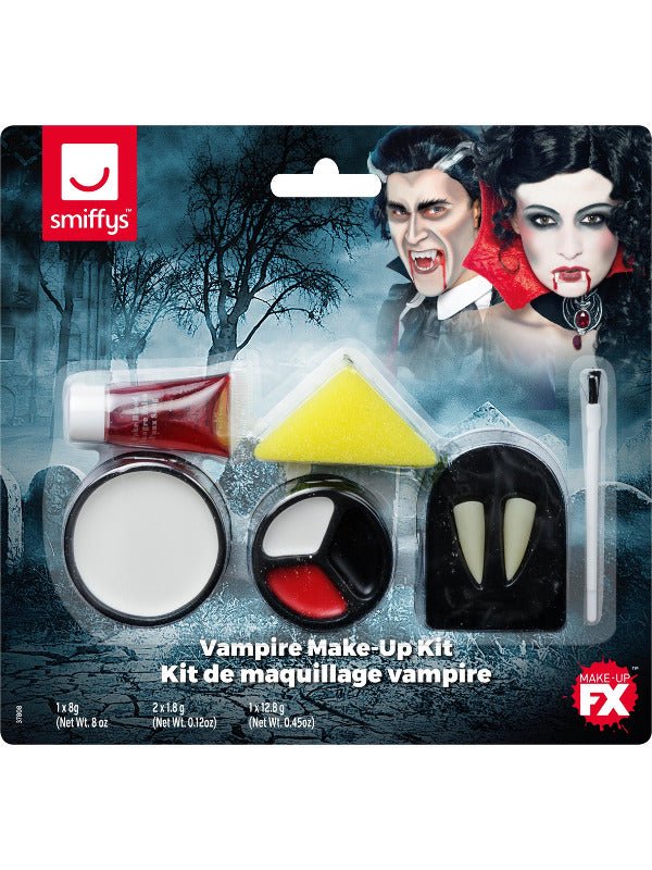 Smiffys Make - Up FX, Vampire Kit, White &amp; Red - Adult Weekender