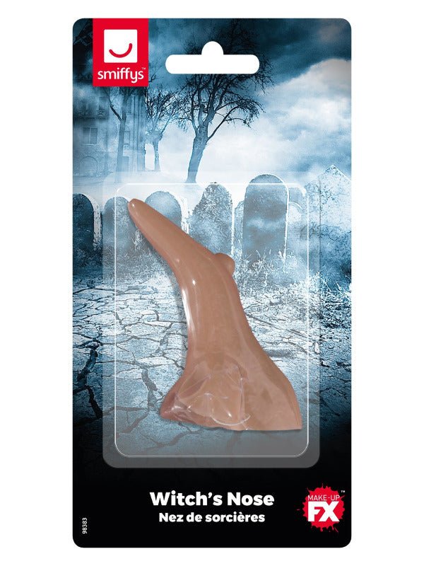 Smiffys Make - Up FX, Witch's Nose, Beige - Adult Weekender