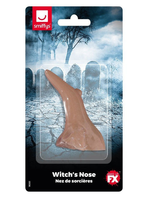 Smiffys Make - Up FX, Witch's Nose, Beige - Adult Weekender