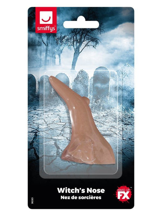 Smiffys Make - Up FX, Witch's Nose, Beige - Adult Weekender